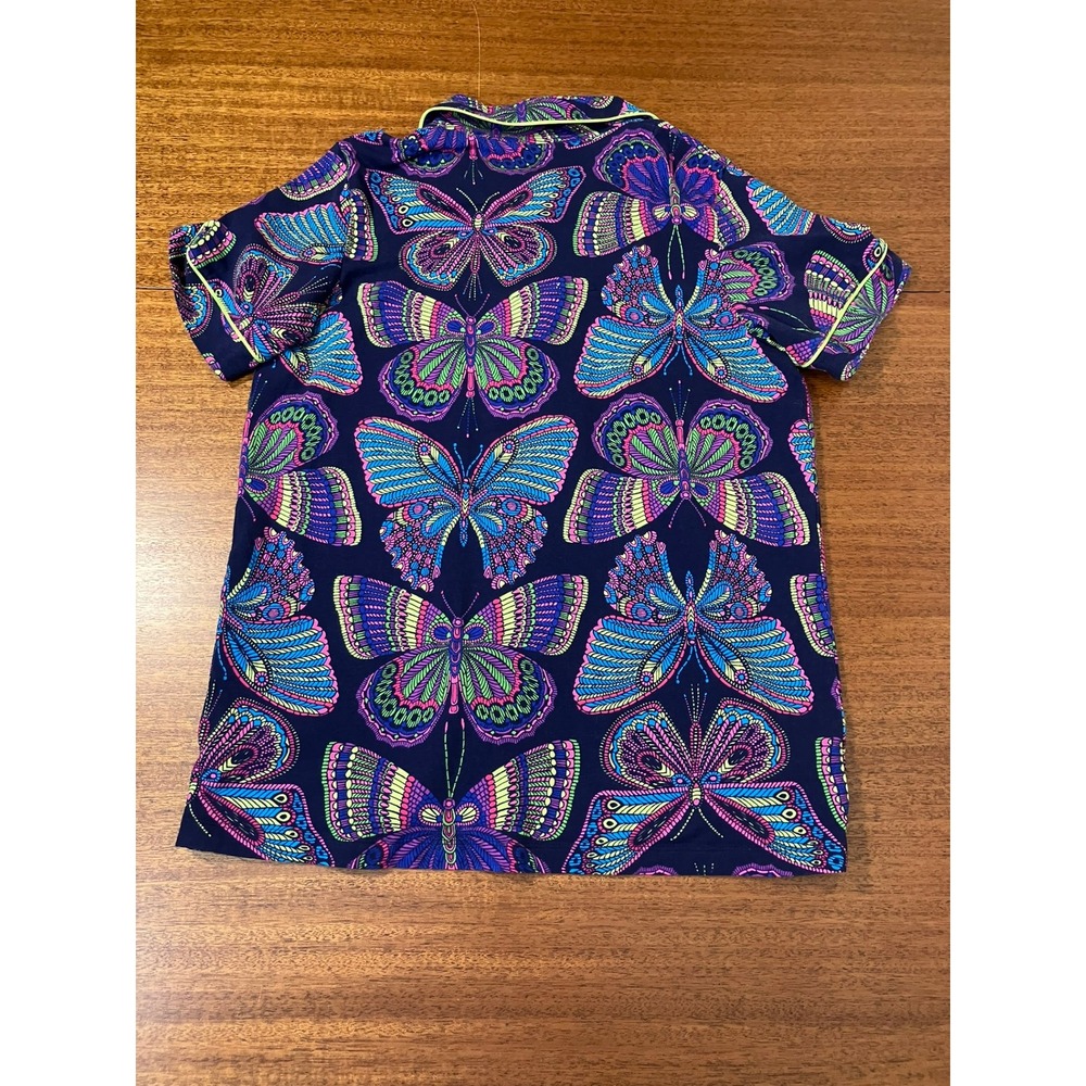 BedHead PJs x Trina Turk Butterfly Pajama Set in Womens XS Stretch Jersey Cotton - Picture 9 of 16